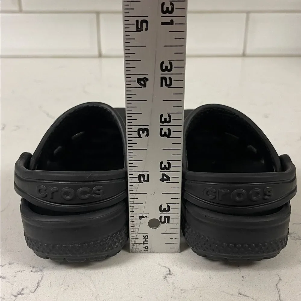 CROCS Kids Black Water Shoes Crocs Little Classic Clog Size 7